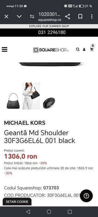 Geantă Michael Kors 100% piele