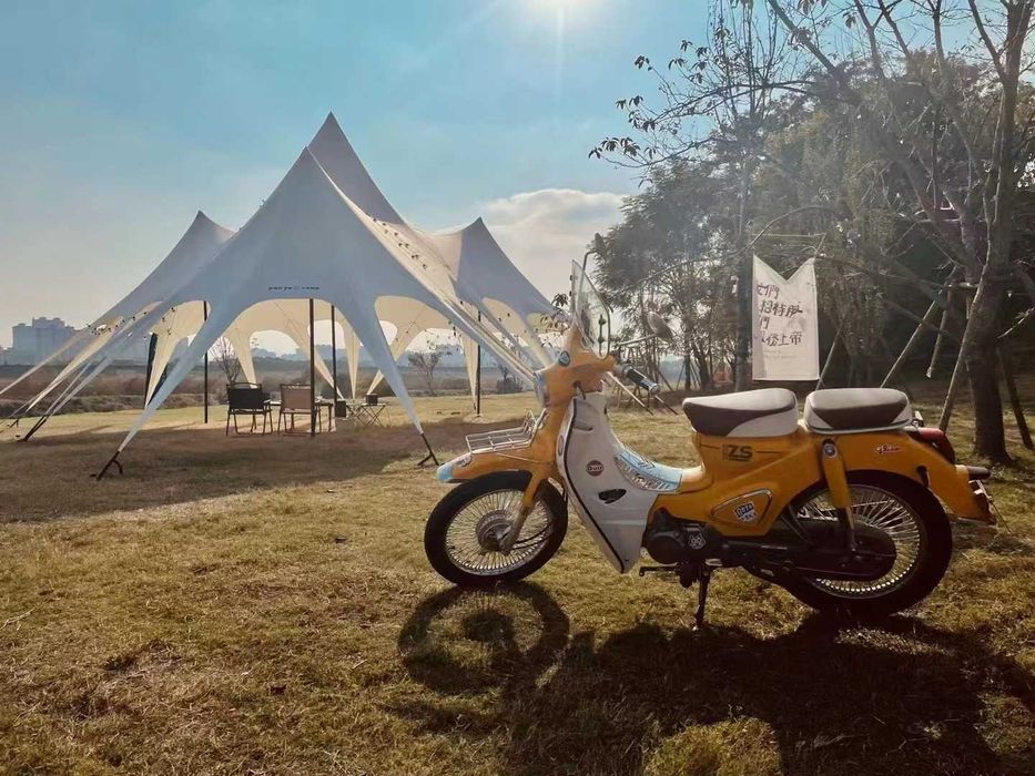 Cort de evenimente, stretch, pergola de 155 mp, material oxford.