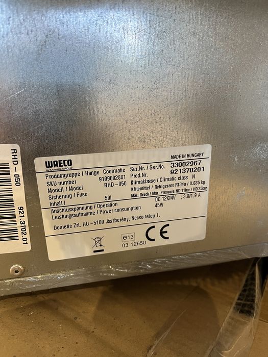 Frigider waeco RHD50 12/24V