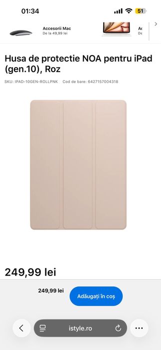 Husa iPad 10 Pink