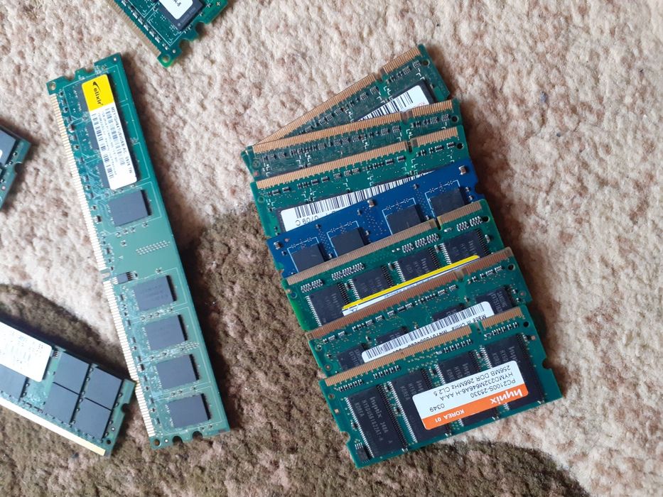 Memorii ram ddr1, ddr2, ddr3 de pc si laptop