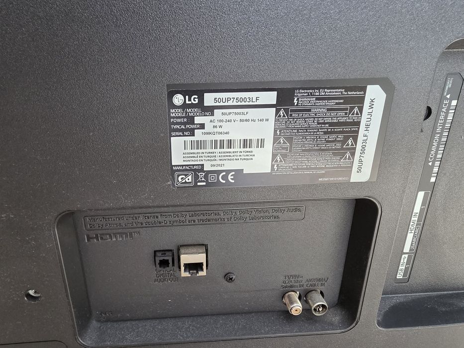 Televizor LG 50UP75003LF, 126 cm, Smart, 4K Ultra HD, LED,