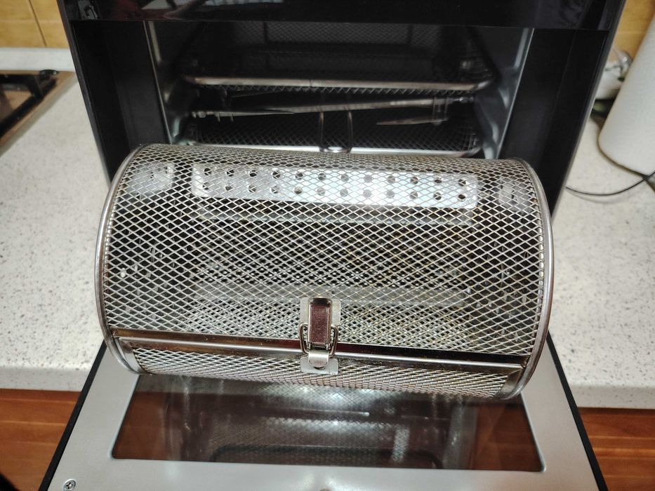 Airfryer, friteuză cu aer cald și rotisor, fără ulei, Breville, 10L