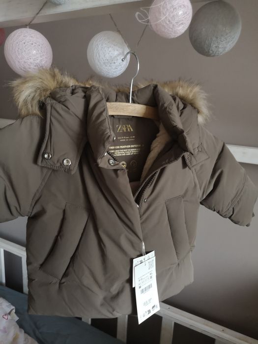 Детско пухено яке Зара 9-12 месеца