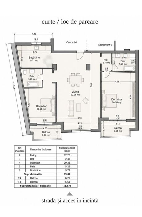 Vanzare apartament 2/3 camere 113 mp. Portul Tomis