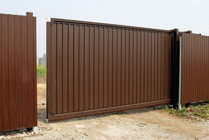 Откатные автоматические ворота