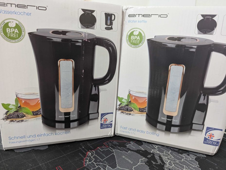 Кана Emerio 1,7 литра, 2200W, неръждаема стомана