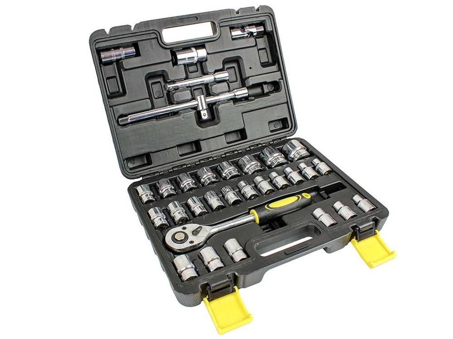 Комплект гедоре 32 части с 1 тресчотка 1/2" - Куфар с инструменти