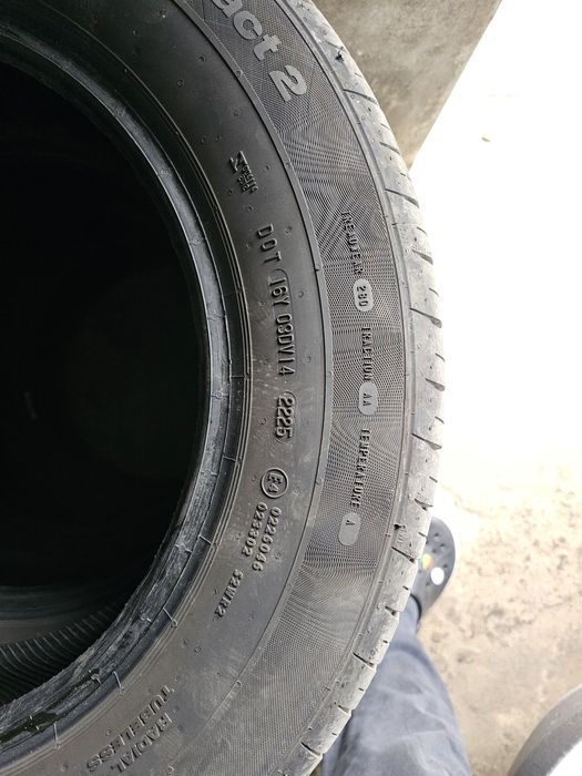 Комплект шин на кобальт continental 195/65/R15 2025г.в. почти новые