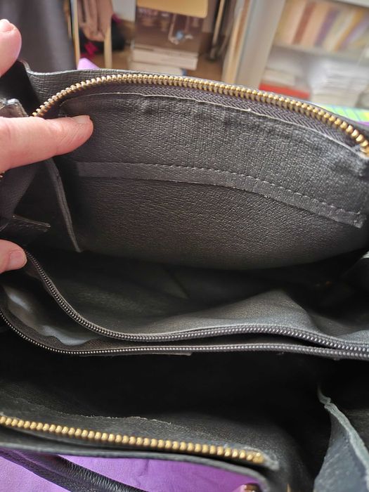 Geanta dama, piele naturala, produsa in Italia, noua