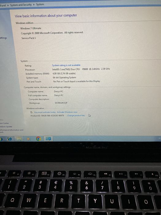 Vand macbook pro 2010 cu ssd 128gb