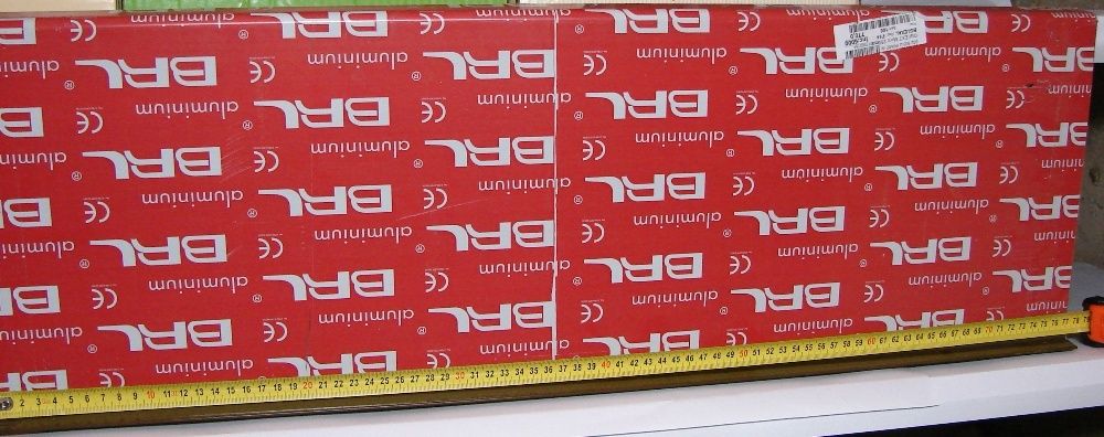 Glafuri din aluminiu pentru exterior, 25 cm, culoare maro
