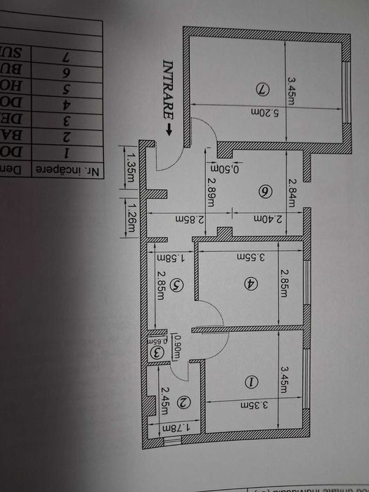 Vanzare apartament 3 camere, decomandat, parter, 65mp
