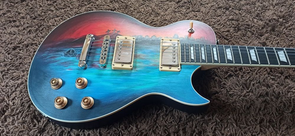 Chitara Electrica Unicat Handmade Painted