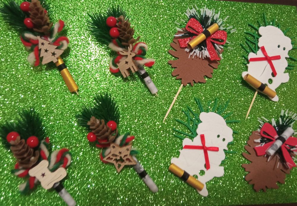 Ръчно изработени коледни и новогодишни късмети