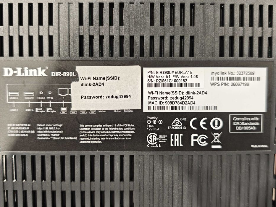 Router Wireless D-Link AC3200 Ultra     D-Link DIR-890L