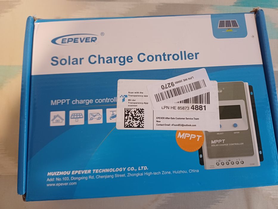 Regulator de încărcare solară EPEVER 10A MPPT, modul solar!