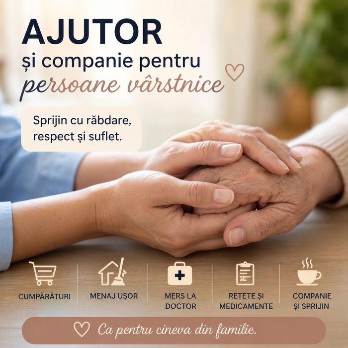 Companie si sprijin pentru persoane in varsta