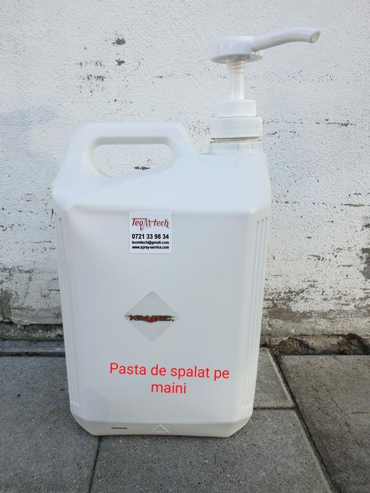 Pasta curatat maini cu glicerina 5L.Pasta spalat maini lichida+pompa