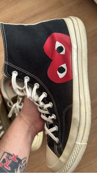 Converse x Comme Des Garcons High Black 46.5