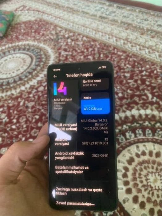 Poco x3 nfc oladiganlar bosa murojat qilasla