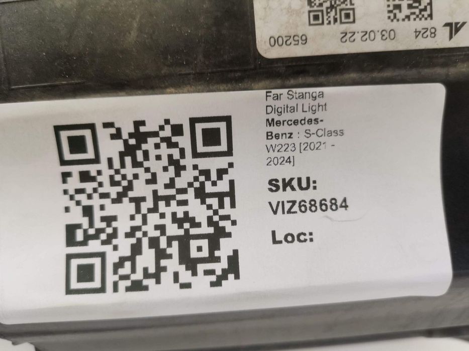 Far Stanga Digital Light Mercedes-Benz  S-Class W223 2021 2022 2023 20