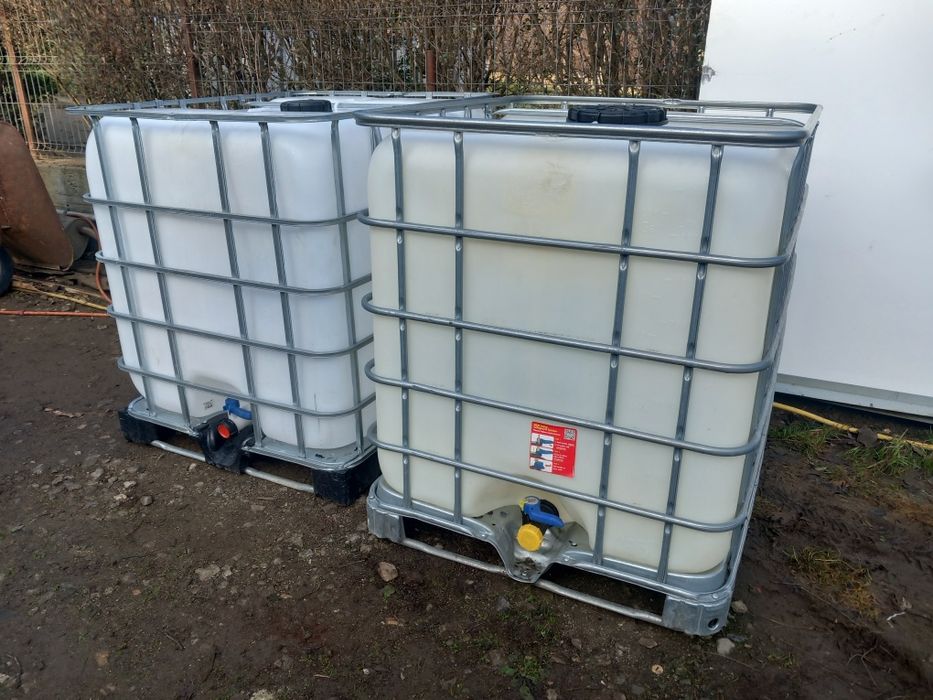 Bazin IBC pe palet din metal  și plastic