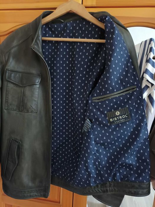 Мъжко яке естествена кожа