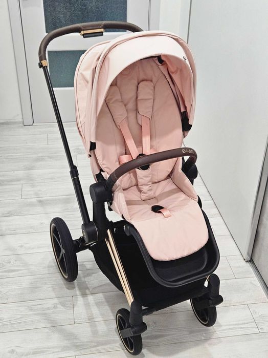 Като нова! Количка Cybex Priam 4 Peach pink, Rose gold frame