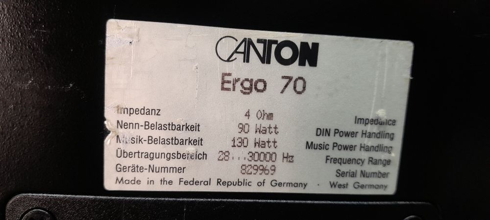 Тонколони CANTON ERGO-70