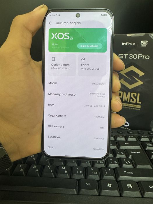 Infinix gt 30 pro 256gb