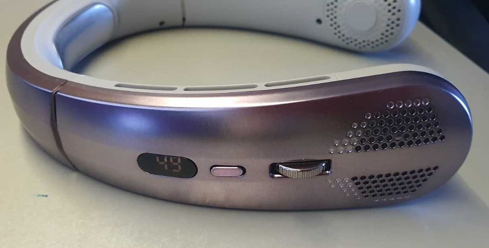 Xiaomi ventilator portabil gri/AL cu acumulatori, racitor LED, display