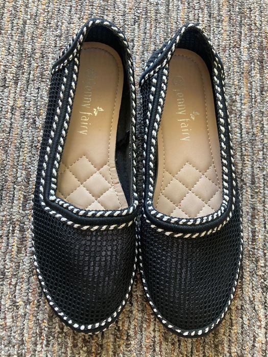 Espadrile de vara din material textil cu gauri Jenny Fairy, marimea 36