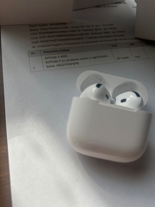 AirPods 4 ANC în garanție