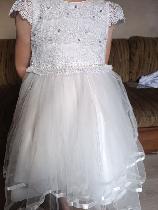 Платье снежинки для девочки