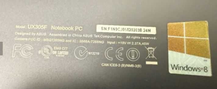 Лаптоп ASUS Notebook PC UX305F