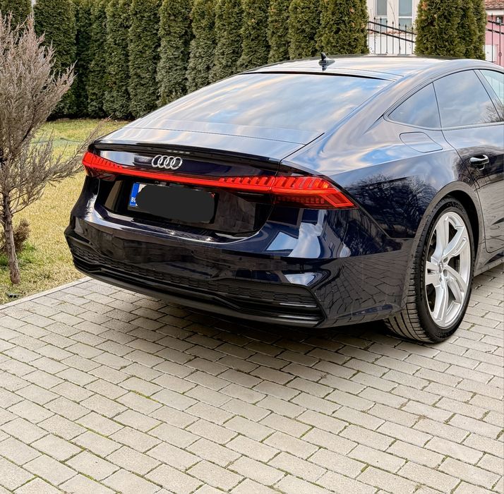 Оригинален S line заден дифузьор за audi a7 c8