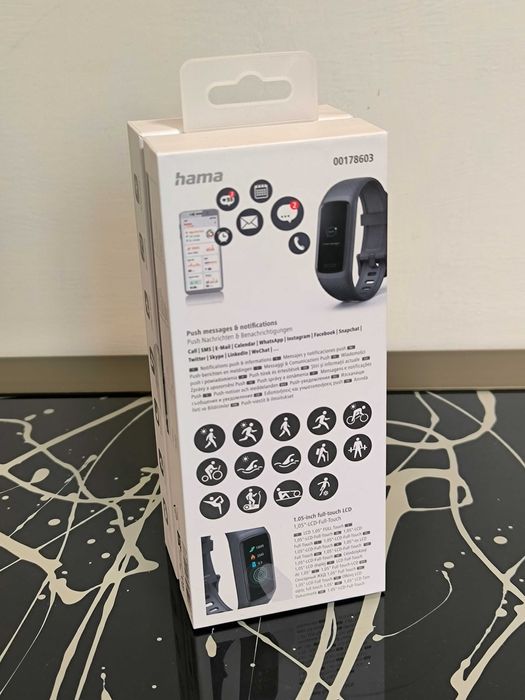 Фитнес гривна HAMA Fit Track 3910, 1.05" LCD