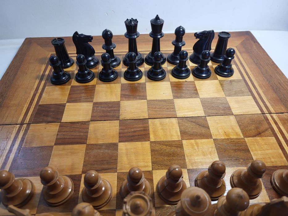 #1 Дървен шах и табла