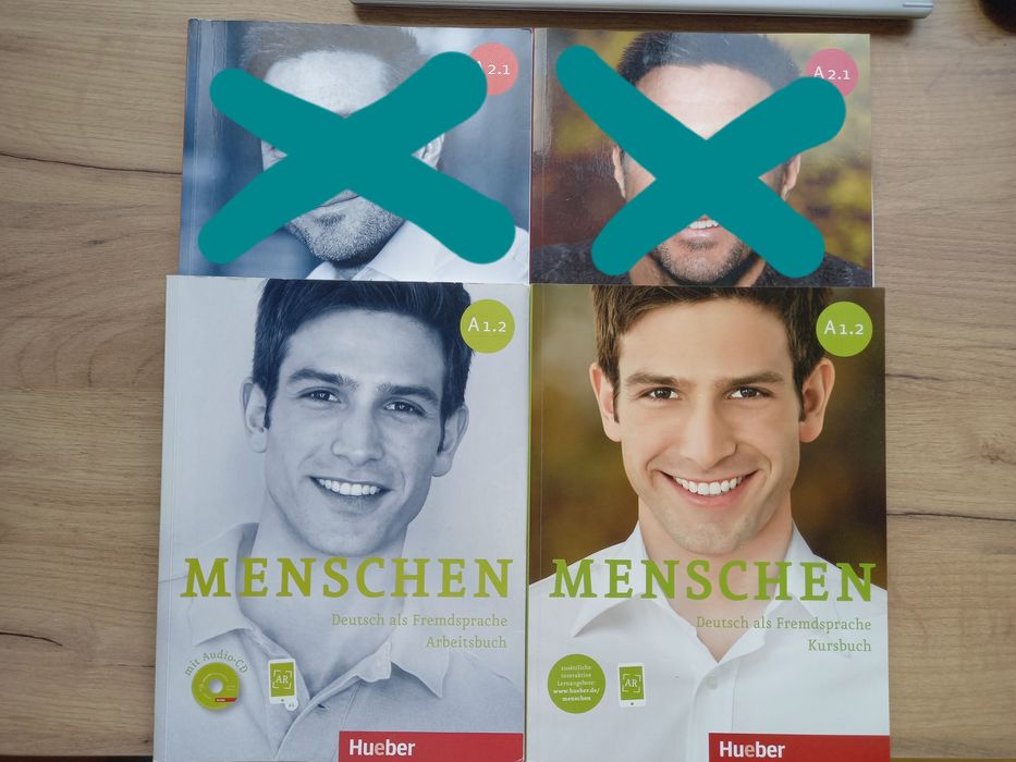 Учебници по немски език Menschen за нива А1.2 и А2.1