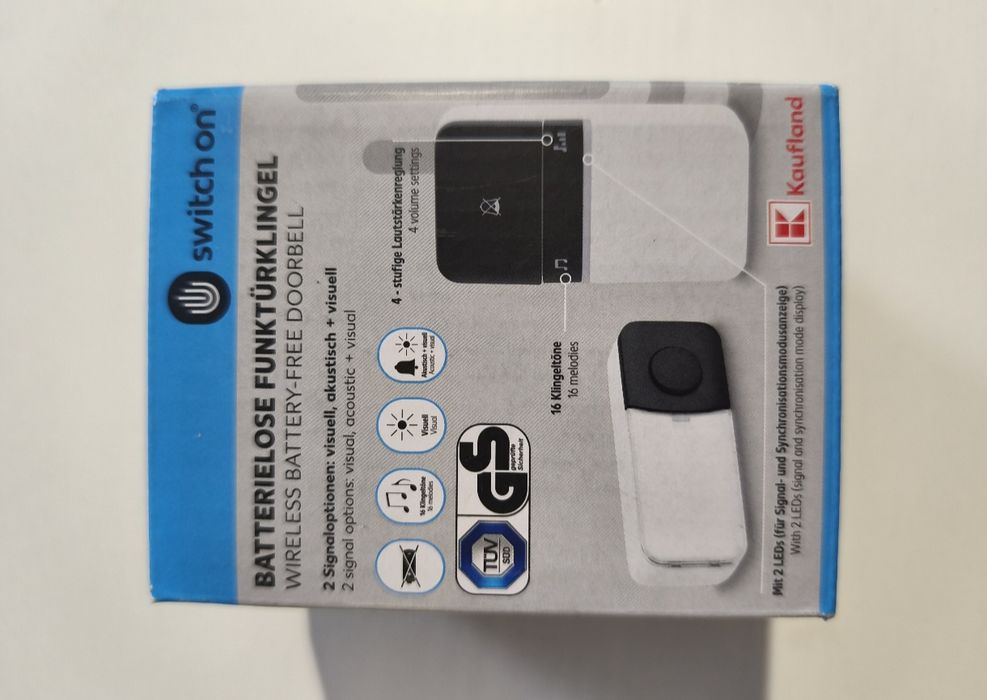 Sonerie wireless, fara baterii. NOU