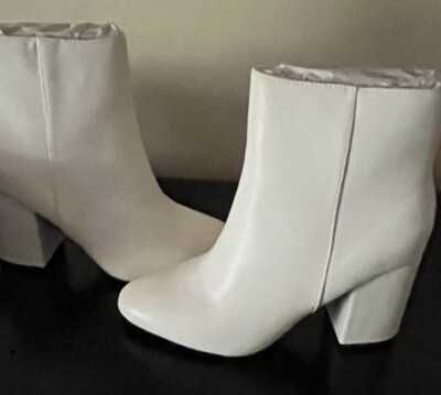 Cizme albe NINE WEST piele naturala   mr. 36 noi la cutie