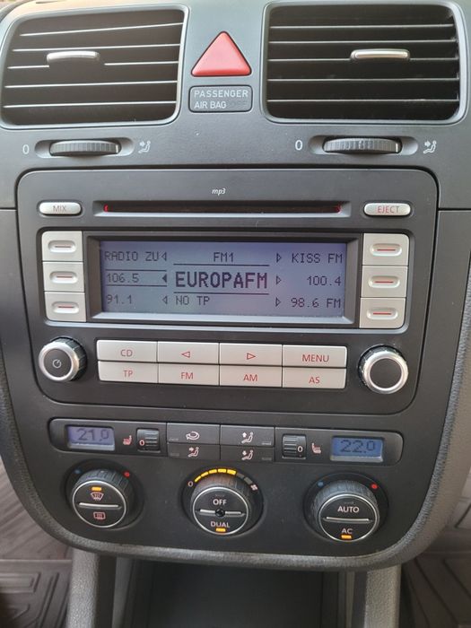 VW Volkswagen Golf 5 United 2.0 TDI 2008, Unic Proprietar, Kilometri Reali, Germania, Mașină Nefumători