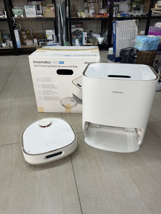 Aspirator robot Dreame W10 Pro, 4 L, Conectivitate Wi-fi,