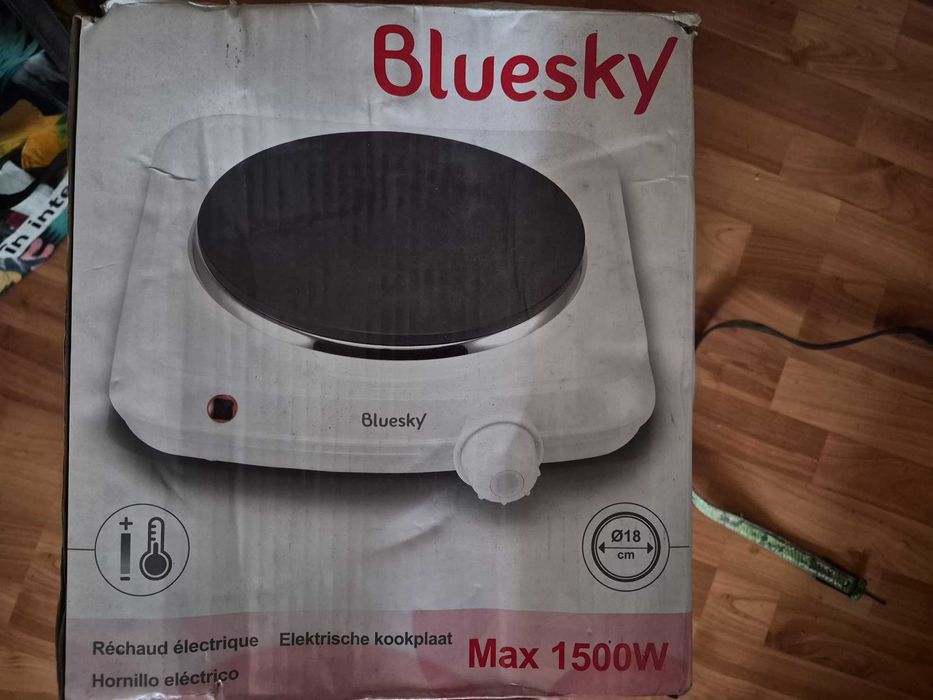 Plită electrică simplă Bluesky, 1500W (un ochi, Ø18 cm)