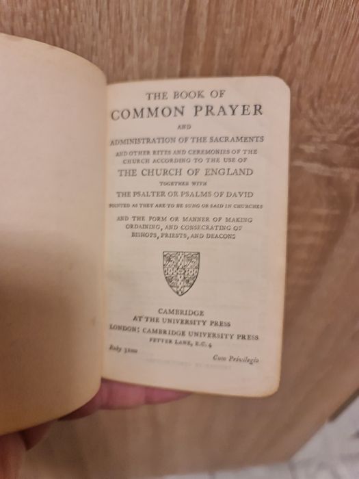 Carte rugaciuni The book of common prayer Hymns A&M Cambridge 1916