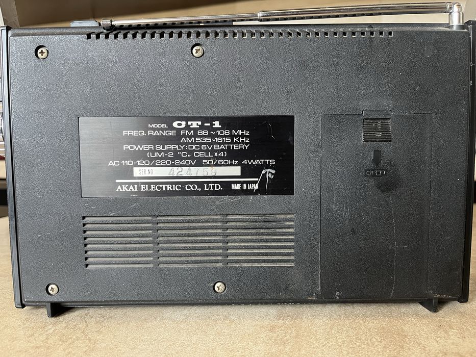 Radiocasetofon Akai
