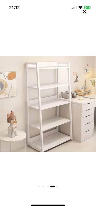 Biblioteca alb lucios