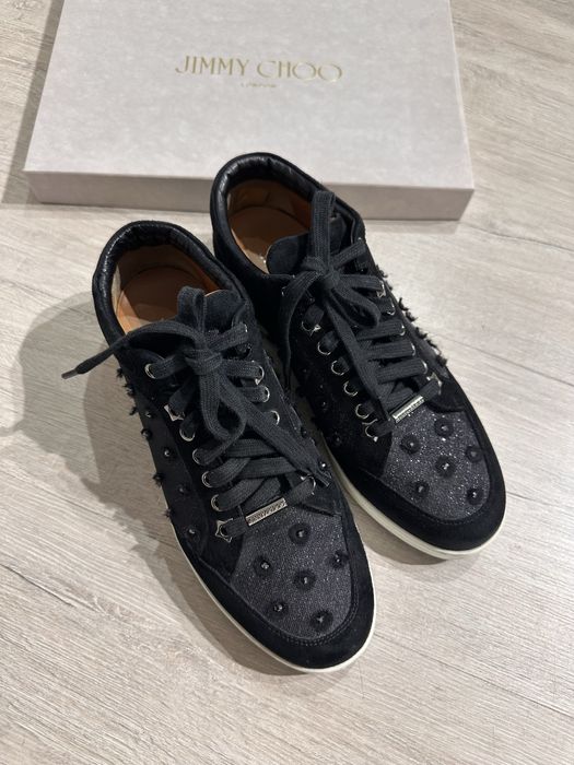 Замшевые кроссовки Jimmy Choo