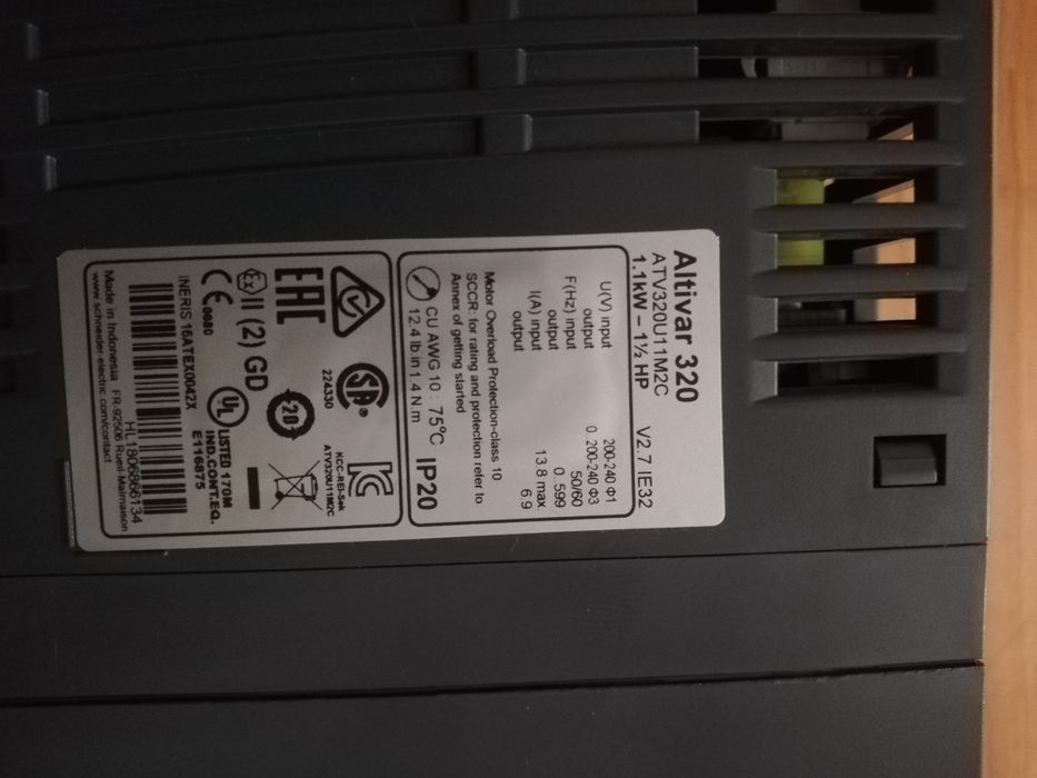 Convertizor frecvență 1,1kw monofazic Schneider